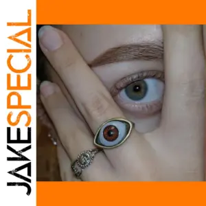 Gothic Vampire Eye Ring Unisex Punk Fashion Jewelry