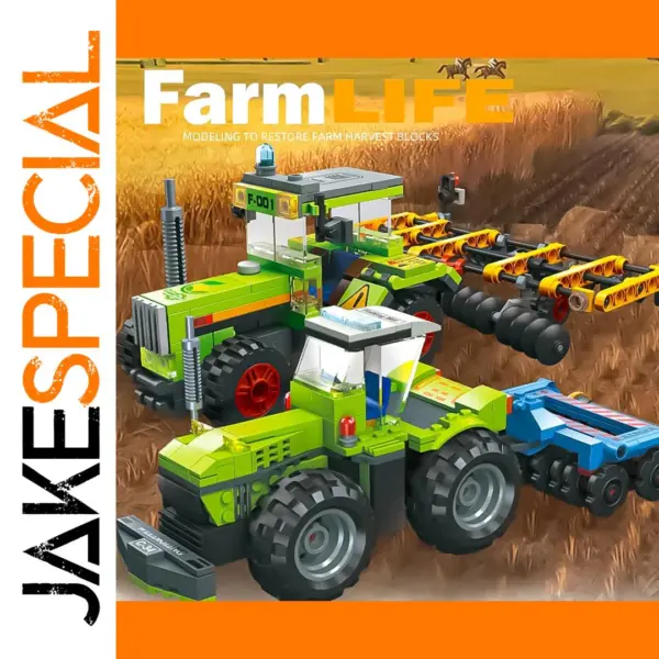 City Series Building Blocks Forage Harvester Set