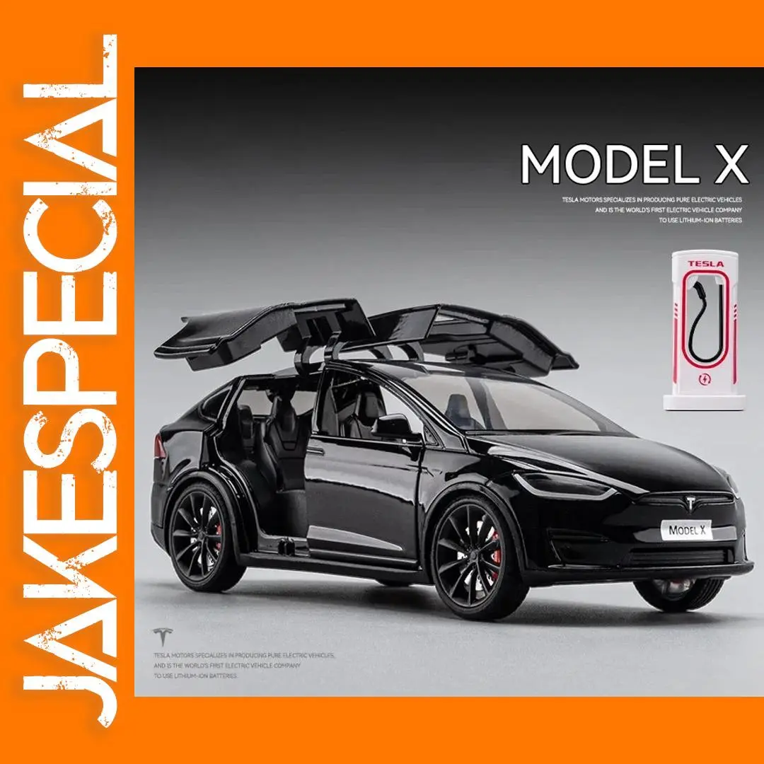 Black 1:24 Scale Model X Die-Cast Car 1 Black 1:24 Scale Model X Die-Cast Car