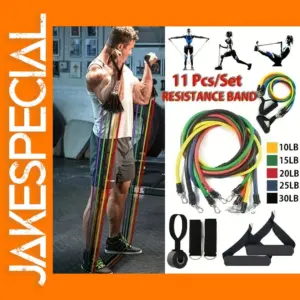Multifunctional 11-Piece Fitness Resistance Bands