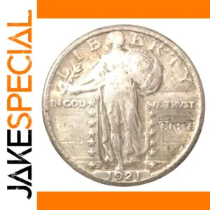 1921 Antique Imitation Standing Liberty Quarter