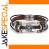 Vintage Multilayered Leather Flower Bracelet