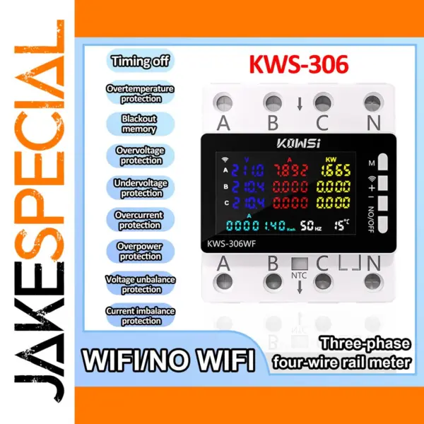 KWS-306 3-Phase Energy Meter with Color Display