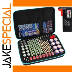 Battery Storage Organizer with Tester for 220+ Cells