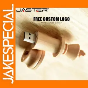 JASTER Wooden Chess 128GB USB Flash Drive