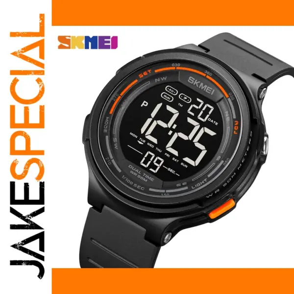 Men's Waterproof Digital Sports Wristwatch