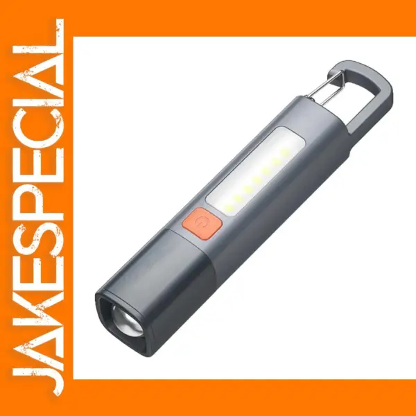 Portable LED Flashlight with COB Side Light