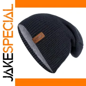 Unisex Fur-Lined Winter Beanie Hat