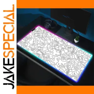 RGB Liquid Abstract Art Gaming Mouse Pad XXL