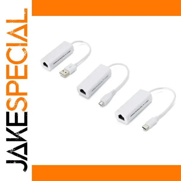 USB to RJ45 Ethernet Adapter for Laptop and Tablet