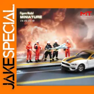 Firefighter Miniature Diorama Figures Set