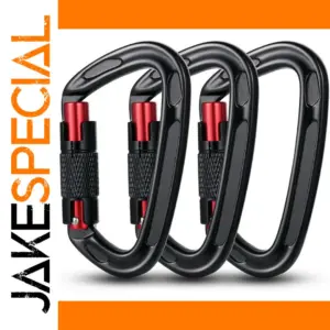 2pcs Durable 24KN Carabiner Clips for Outdoor