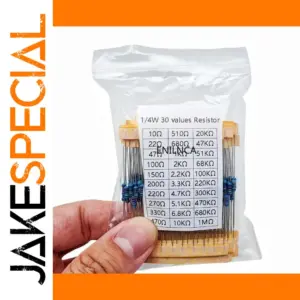600pcs Metal Film Resistor Kit 1/4W 1%