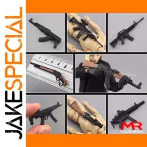 1/12 Scale PVC Weapon Model Set for Action Figures