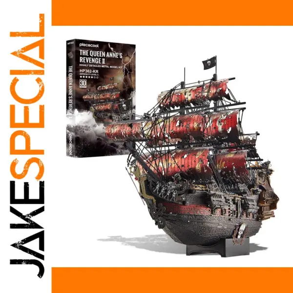 Queen Anne's Revenge Pirate Ship Metal Model