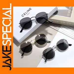 Vintage Round Metal Sunglasses for Women
