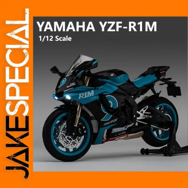 1:12 Yamaha YZF-R1M Diecast Motorcycle Model
