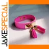 Neon Geometric Leather Wrap Bracelet for Women