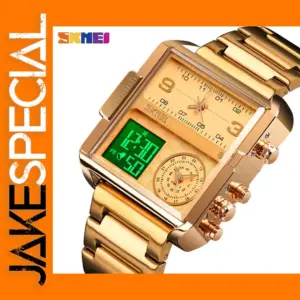 Dual Display Waterproof Men's Sports Watch