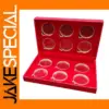 Commemorative Coin Storage Box with Round Holders