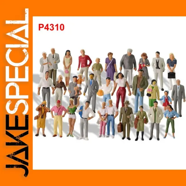 30pcs O Scale Painted Figures Set