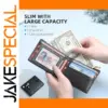 Men's Slim RFID-Blocking Leather Bifold Wallet