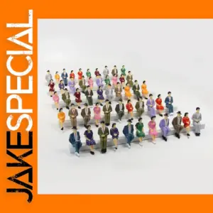 48pcs G Scale 1:32 Painted Sitting Figures