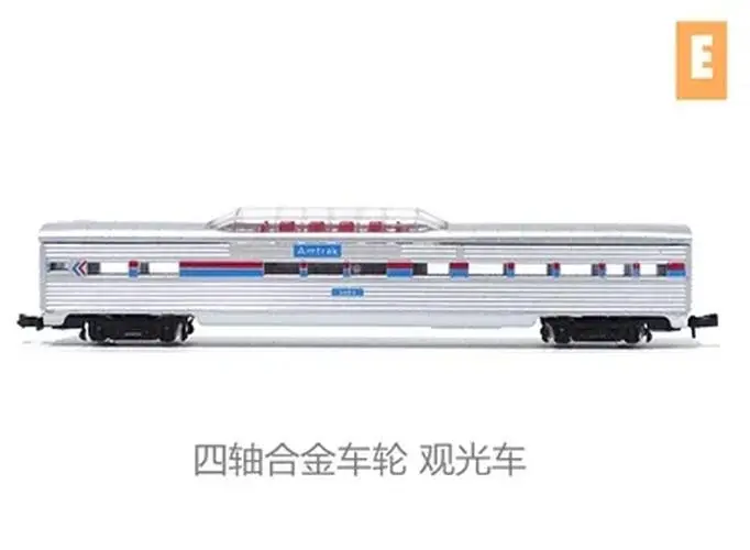 Diecast Nscale 1/160 Amtrak Passenger Car Model 6 Diecast Nscale 1/160 Amtrak Passenger Car Model - Image 6