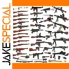 WW2 Soldier Mini Figures with Weapons Set