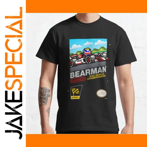Pixel Art Formula One Driver T-Shirt
