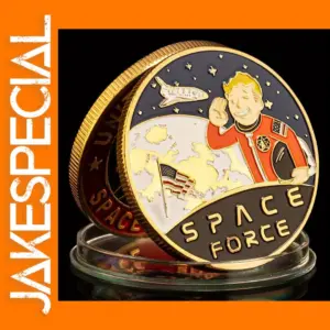 Golden Plated Space Force Commemorative Coin