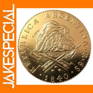 1840 La Rioja Gold Copy Coin 33mm