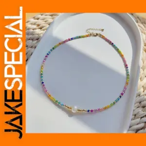 Boho Colorful Beads Choker Necklace for Women