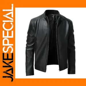 Men's Casual PU Leather Jacket S-5XL