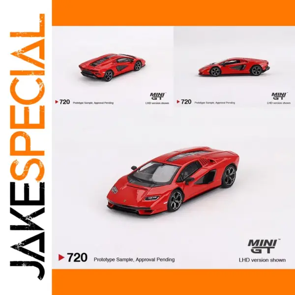 1/64 Lamborghini Countach Diecast Model Car