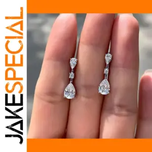 Cubic Zirconia Drop Earrings for Women
