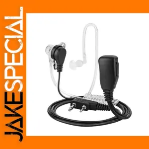 2 Pin PTT MIC Headset for Kenwood Walkie Talkies