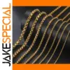 Stainless Steel Gold Box Chain Necklace