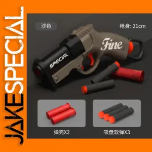 Mini Foam Bullet Launcher Toy Gun