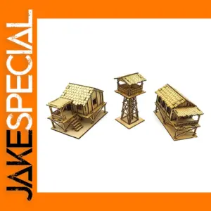 1:72 WWII Wooden Watchtower Model Set