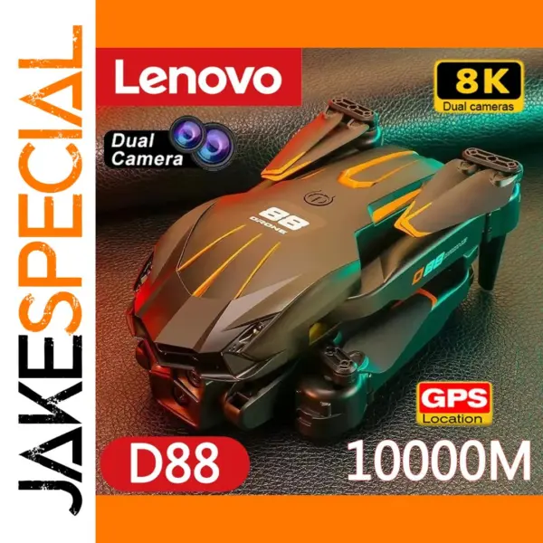 Lenovo D88 Foldable 8K HD Dual Camera Drone