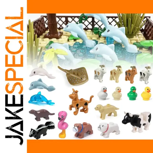 Farm Animal Building Blocks Compatible with LEGO