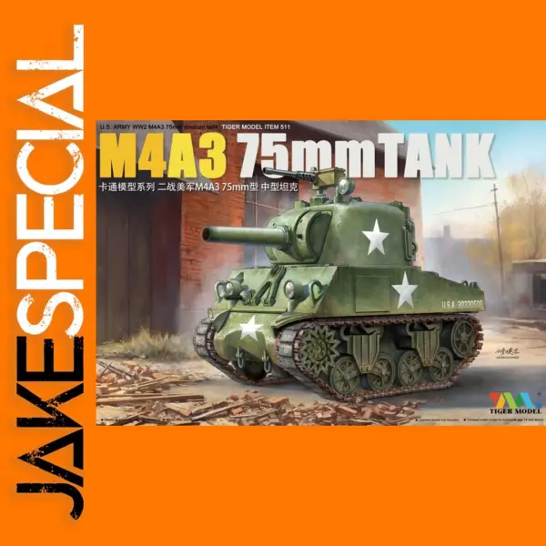 Tiger Model 511 WW2 M4A3 Tank Model Kit