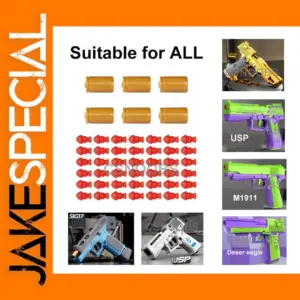 Toy Gun Accessory Bullets for 1911 and More