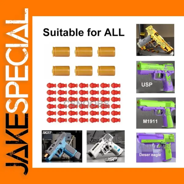 Toy Gun Accessory Bullets for 1911 and More