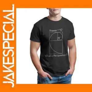 Fibonacci Graphic Tees for Men - Cotton Casual