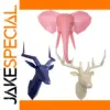 3D Goat Elephant Deer Head Decor Model