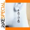 Elegant Silver Spiral Drop Earrings for Women