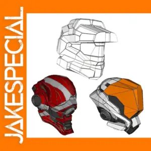Locus Helmet 3D Paper Model Kit
