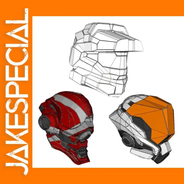 Locus Helmet 3D Paper Model Kit